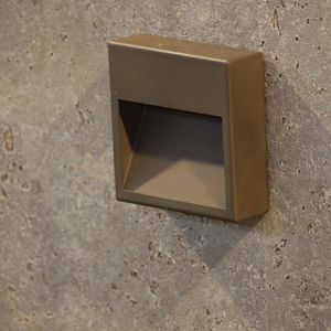 applique murale contemporaine / d'extérieur / en inox / à LED