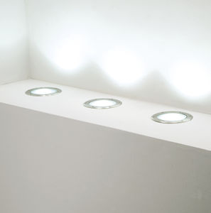 luminaire encastrable au sol / à LED / rond / d'extérieur