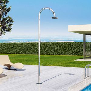 douche de jardin en acier inoxydable