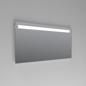 miroir de salle de bain mural / lumineux / contemporain / rectangulaire