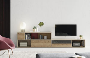 ensemble TV mural contemporain 1