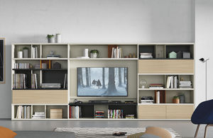 ensemble TV mural contemporain 1