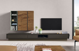 ensemble TV mural contemporain 1