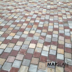 pavé en quartzite