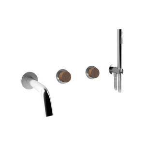mélangeur de douche / pour baignoire / encastrable / en inox