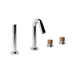 mélangeur de douche / pour baignoire / sur plan / en inox