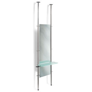 coiffeuse contemporaine / en inox / en verre / murale