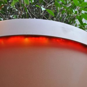jardinière en acier galvanisé / ronde / contemporaine / pour espace public
