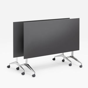 table de réunion contemporaine / en stratifié / en métal / en mélaminé