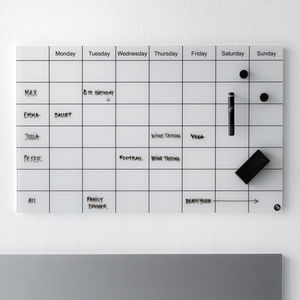 tableau magnétique / mural / en verre