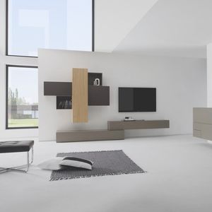 ensemble TV mural contemporain 1