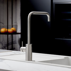 mitigeur en inox / de cuisine / 1 trou / à bec orientable
