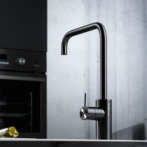 mitigeur en inox / de cuisine / 1 trou / à bec orientable