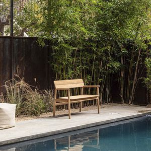 banc de jardin contemporain