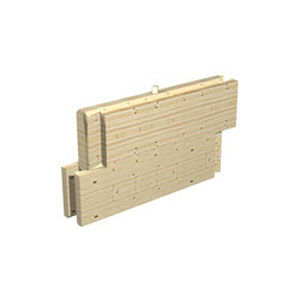mur avec panneau modulaire / préfabriqué