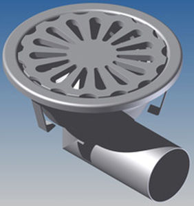 siphon de sol en acier inox