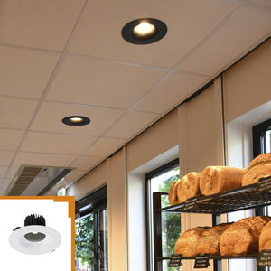 downlight encastré / à LED / rond / en aluminium