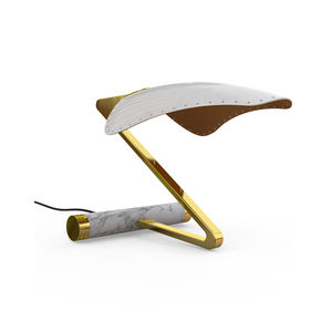 lampe de table / contemporaine / en aluminium / en laiton