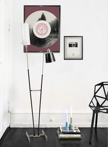 lampe sur pied / contemporaine / en aluminium / en laiton