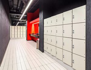 casier vestiaire en HPL / pour installation sportive / pour centre de bien-être