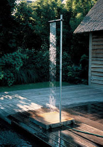 douche de jardin en acier galvanisé