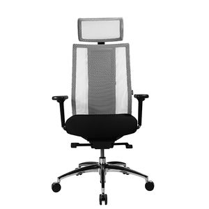 chaise de bureau contemporaine / à roulettes / piètement étoile / avec accoudoirs
