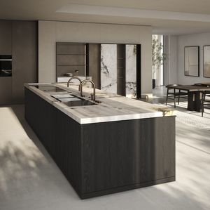 îlot de cuisine en verre 1