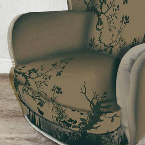tissu d'ameublement / à motif nature / en polyester