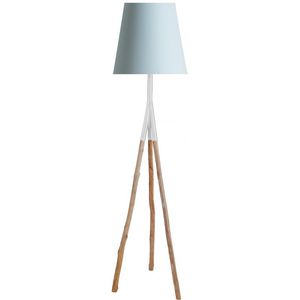 lampe sur pied / contemporaine / en bois / trépied
