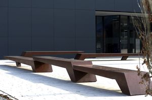 banc public / contemporain / en béton
