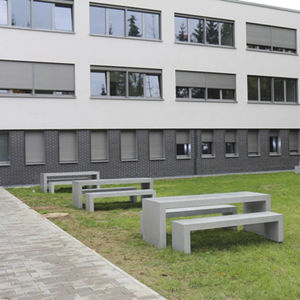 ensemble table et bancs contemporain 1