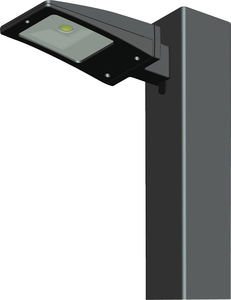 lampadaire urbain / contemporain / en acier / à LED