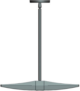 luminaire suspendu / à LED / rectangulaire / en fonte d'aluminium