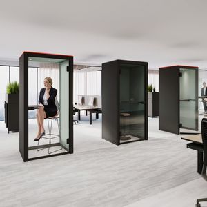 bureau POD avec éclairage intégré