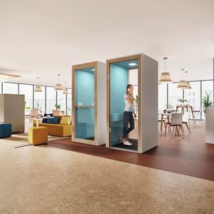 bureau POD avec éclairage intégré
