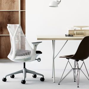 fauteuil de bureau contemporain / en tissu / en polypropylène / à roulettes