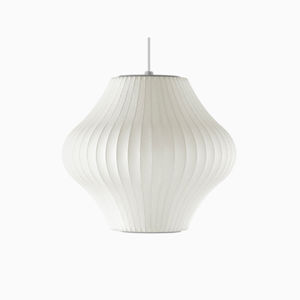 suspension / contemporaine / en laiton / blanche