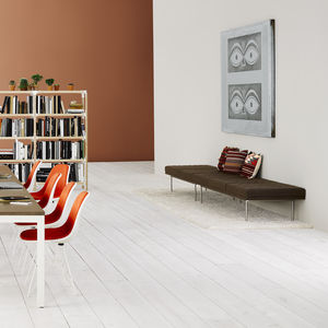 banquette modulable / contemporaine / en tissu / en acier