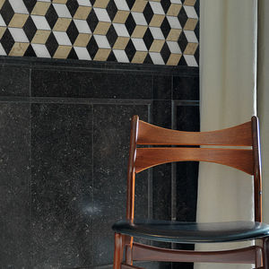 mosaïque d'intérieur / murale / en pierre naturelle / polie