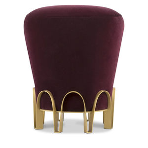 tabouret contemporain / en velours / en laiton