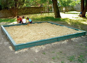 bac à sable pour aire de jeux