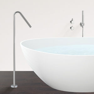 mitigeur de baignoire / au sol / en inox / en céramique
