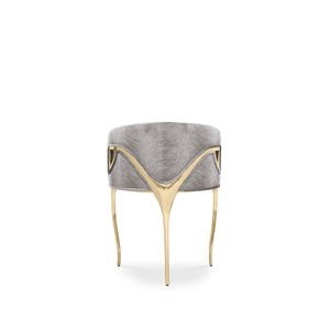 chaise classique / tapissée / avec accoudoirs / en velours
