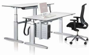 bureau en stratifié / contemporain / professionnel / à hauteur réglable