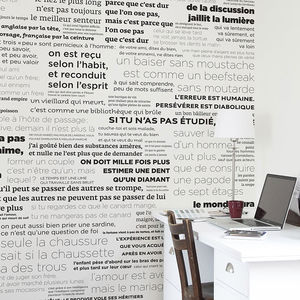 papier peint contemporain / panoramique / aspect papier peint / blanc