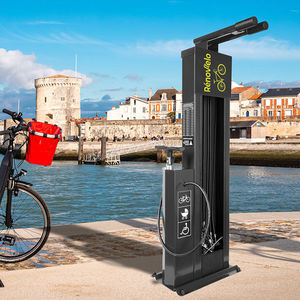 station de réparation de vélos en acier galvanisé