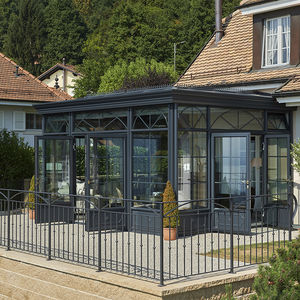 véranda en verre / en aluminium