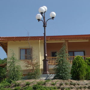 lampadaire urbain / classique / en fonte / à LED