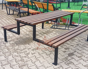 ensemble table et bancs contemporain