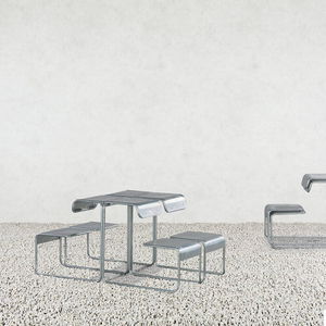 ensemble table et chaises contemporain